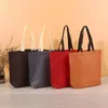 Storage Bags StoBag 25pcs Non-woven Tote Shopping Fabric Portable Color Eco-friendly Reusable Large Pouch Custom Logo(Extra Fee)