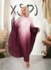 Elegant and Beautiful Womens Dresses Party Batwing Pleated Dress Loose Sexy Plus Size 4xl Ladies Wholesale Drop 240412