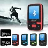 Jogadores Ruizu X50 Esporte Clipe Bluetooth MP3 Music Player Ruizu X50 Tela de 1,5 polegada com rádio FM, eBook, relógio, Data Free Shipp