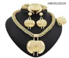 Yulaili New Fashion Dubai Necklace Jewelry for Women for Gold Big Pendant Earrings Bracelet Ring Nigeria Wedding Bridal Beautiful4765610