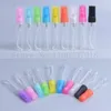 Bouteilles de rangement 100pcs / lot 2 3 5 ml de parfum en plastique ATomizer des contenants cosmétiques vides pour échantillon