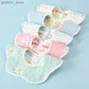 Bibs Burp Clots bébé Bibs Petal Coton Pure Coton Carton Imprimé Unisexe NOUVELLE-NOURN SALIVA CONFORT BIB SUPER SOUPE LAVABLE SOUPE LAVABLE BABBAL