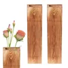 Vases Wood Wall Planter Farmhouse Pocket en bois moderne pour les fleurs séchées FOURNIR HOME DÉCORS