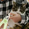 Cat Carriers Pet Nail Trimmer Led Light Dog Toenail Scissors File Sharpening Grinder Trimmers Baffle Return Spring Puppy