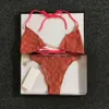 Frühlings-/Sommer -Yoga Bra Sports Damen Stahl Ring Freier Bikini Sexy Set Dopamin tragen