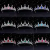 Clip per capelli Gioielli Rhinestone corona di corona di testa Crystal Princess Crown Bridal Tiaras for Girls Accessori Regalo per feste