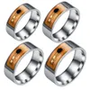 Gosear MultiFunctional Stainless Steel Intelligent Smart NFC Digital Finger Wear Ring for Samsung 240415