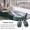 Teppiche Winter USB -Heizung Fußschuhe Plüsch warme elektrische Hausschuhe Füße erhitzte schneller Heizung wärmer Unisex