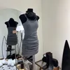 Tabarrage féminin de haute qualité Français Designer Summer Treat à poitrine avec glace en soie en soie
