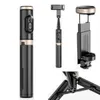 24Q12s versteckte Design rotatable Füllung Bluetooth Stativ Selfie Stick (Aluminiumlegierung)