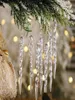13cm Clear Glass Icicle Ornament of 510 Pieces Christmas Xmas Tree Ice Ornament Decoration Winter Birthday Party Supplies13886838