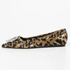 Scarpe casual 2024 Donne Leopard Flat Chic Mille Fibbia per la fibbia animale Ballet Vintage Contrappunti Singora Zapatos Mujer