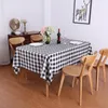 Borddukplädduk Tabellduk Rektangel Tvättbar polyestertygen rutigt omslag för matsal utomhus picknick och fest