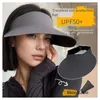 Wide Brim Hats Easy To Carry Foldable Sunscreen Hat Female Summer Anti-ultraviolet Outdoor Outing Hollow Cap Sunshade Fashion Sun