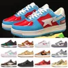 2024 Fashion SK8 Bapstas Herren Womens Casual Schuhe Ein Bapstas Sta Low ABC Camo Stars Weißgrün rote schwarze gelbe Sneaker Größe 36-45 D4