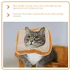 Dog Apparel Collar Pet Cat Toast Neck Cone Recovery Protection Lovely Cotton Protective Bread Shape Anti-scratch Soft