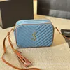 Lady Beach Bag Collection Denim Bag Vintage Bag Loulou Clain Cloud Patrón de sarga de mando de la azapa Single Puffer Bag Hand-Held Crossbody Bag Women