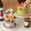 Bakvormen schattige beer panda cake mal anti-stick chocoladeklepvorm maldeeg gebak fondant mallen decoratie keukengereedschap