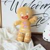 Pluxh Dolls Gingerbread Man Man Plush Doll Sofa Decoração
