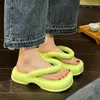 Casual skor sneakers strand utomhus sandaler eva kvinnor mode tjocka botten flip-flops sandalier