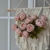 Fiori decorativi fiore artificiale finto secco secco a secco singolo ramo da sposa poesia bouquet sentiti decorazioni per la casa festa giardino pop oggetti di scena