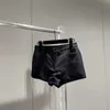 Designer des shorts pour femmes 2024 début de printemps Nouveau Nanyou Cha Fashionable et élégant, simple enjolit de matériel polyvalent polyvalent, taille haute, mince pour les femmes MXRC