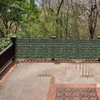 Dekorative Blumen künstlicher Efeuzaun -Screening Privatsphäre Hedge Panel Grün Faux für Home Balkon Dekoration