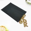 100Pcs Various Size Matte Black Small Packaging Pouch Open Top Heat Seal Sweet Candy Food Aluminum Foil Vacuum Mylar Bag 240408