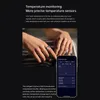 FullSmart Pierścień NFC Fitness Tracker z monitorowaniem temperatury ciała Snu Monitorowanie licznika Krok dla strony przewijania wideo Przewracanie 240415