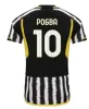 23 24 Новый Vlahovic Chiesa Soccer Jerseys 2023 2024 Milik Juventus Pogba Men Child