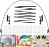 Party Decoration 12ft Table Balloon Arch Kit Glass Fibre Simple Mounting Stand Decorations For Wedding Birthday With Tying Tools Clips