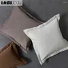 枕lozujojuモダンな固体枕カバーは、家の装飾的な枕カバーのソファ枕45x45cmをカバーしています
