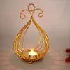 Candle Holders Homelily Nordic Creative Holder Gold Iron Romantic Table Tea Light Home Decoration Living Room Candlestick Crafts