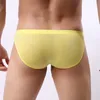 Underpants 1pc Herren sexy Feste Farbe Low -Rise -Briefs Shorts Unterwäsche Dessous transparent atmungsaktive Jockstrap Man Höschen