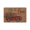 Tapetes cargas de amor aquarela caminhão de flores decorativo capacho de férias sazonais casamento do dia dos namorados casamento