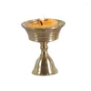 Candle Holders 67JE Beautifully Crafte Lamp Support Base Tray Round Holder