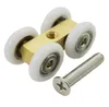 Duschbaum Schiebetür Roller Ultraquiet Holz Fensterscheibe Hanging Rail Track Nylon Wheel Hardware6466665