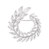 Broches licht luxe eenvoudige persoonlijkheid charmante elegante plantbladen takken broche ingelegde blad ornamenten bruid accessoires sieraden