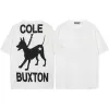 Cole Buxton Mens Designer T-shirt Men Men de mode Streetwear court CB COLE Buxton surdimension