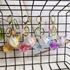 Keychains Lanyards Internet Nouveau chat Cat Thé Milk Kelechain SAKURA CAT Milk-in-Water Buckle Creative Car Key Ring Pendant Small Gift