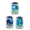 Bath Mats 2x3pcs Anti Slip Tub -klistermärken Underwater World Dusch Sticker för pooler Dekor