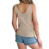 Tank da donna Women Casual Women Summer Camis Tops Female Female Hollow Out Girl's Knitting Streetwear Lady's Vacation