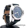 Panerai assiste a relógios de pulso mecânicos automáticos de design italiano Luminor Blu Mare Steel 44mm Mens relógio PAM01085- Brand novo!5Isw