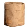 収納袋クラフト紙植木鉢洗濯可能なバッグ多目的カバー防水冷蔵庫バスケット