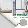 Fensteraufkleber weißer gefrosteter Filmaufkleber Privatsphäre und undurchsichtiges Glas Home Schlafzimmer Badezimmer Büro ohne Kleber Aufkleber 40/45/50/60 cm