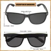 Maxjuli polarisierte Sonnenbrille für große Köpfe Männer Womenuv 400 Schutz Holzkorn Rahmen Sonnenbrillen 8809 240411