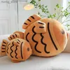 Pouilles en peluche bouton en peluche kawaii taiyaki oreiller en peluche jouet poupée poupée sieste