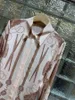 البلوزات النسائية AB03716 Fashion Real Silk Shirts2024 Runway Luxury European Design Party Style