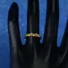VFOOK Custom Women Moissanite Diamond Cyrron Pierścień Złoty Pierścień 18K dla kobiet Pierścienia Biżuteria
