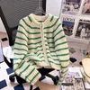 Malhas femininas French Cardigans French Listra Green Knit